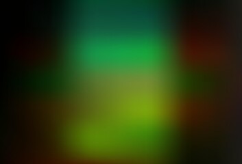 Dark Green, Red vector blurred bright pattern.