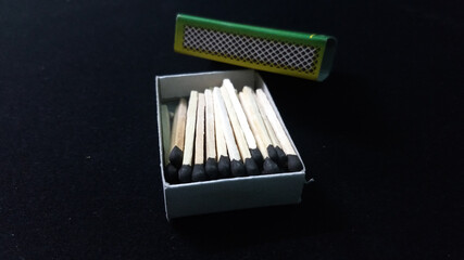 matches in box.