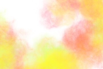 Fototapeta na wymiar Brush yellow watercolor. color shades space image 