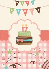 happy birthday greeting design