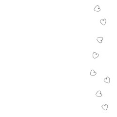 Hearts background design. Vector illustration