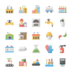 Industrial‌ ‌Flat‌ ‌Vector‌ ‌Icons‌ ‌ ‌
