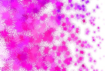 Light Pink vector template with chaotic shapes.