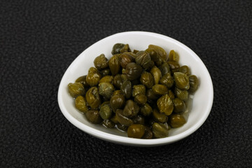 Capers in the bowl