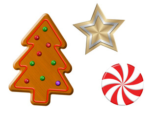 Obraz premium Weihnacht Icon Symbole.