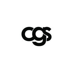 cgs letter original monogram logo design