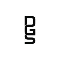 dgs letter original monogram logo design