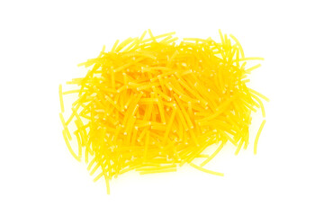 Dry raw vermicelli Italian pasta