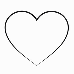 Vector illustration Many heart shapes