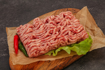 Raw Minced pork meat for cooking