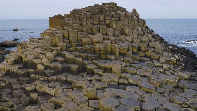 Fascinating Giants Causeway Northern Ireland stone rocks tilt up 