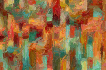 Red, blue and yellow lines Large Color Variation Impasto abstract paint background.