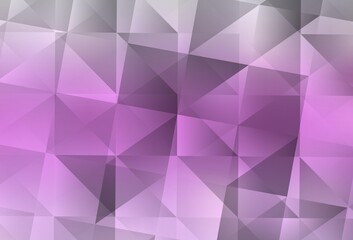 Obraz premium Light Pink vector polygon abstract backdrop.