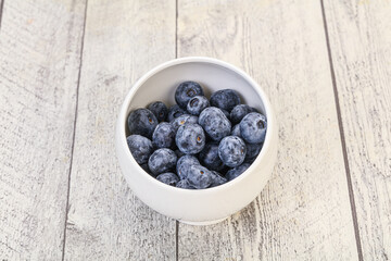 Sweet fresh juicy blueberries heap