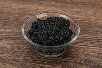 Luxury strugeon fish black caviar