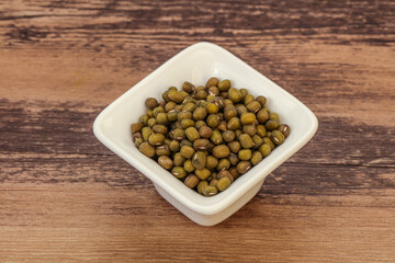Vegetarian cuisine - dry green lentil