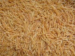 Yellow color roasted Vermicelli pasta
