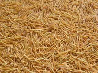 Yellow color roasted Vermicelli pasta
