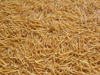 Yellow color roasted Vermicelli pasta