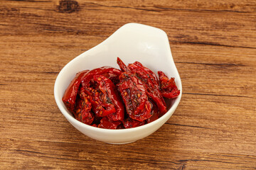 Dried tomato with olive oil