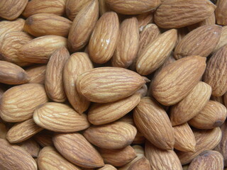 Brown color raw whole Almond seed