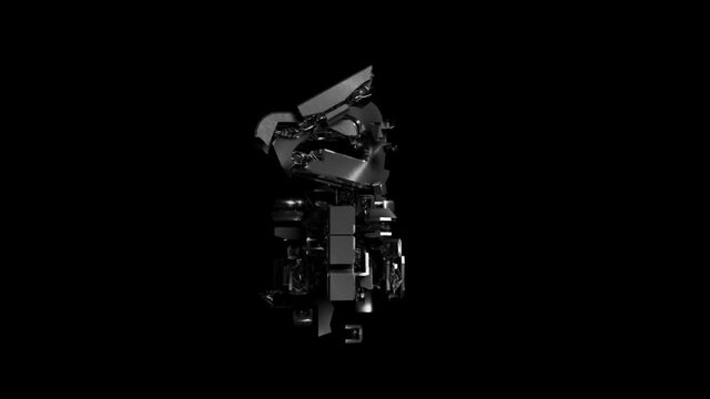 Object Transforming to a specific part, very similar to the the Transformers movie. It is very eye catching, usable for anyone.