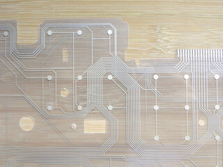 Electronic circuit of computer keyboard
