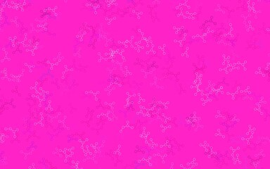 Light Pink vector backdrop with artificial intelligence data.