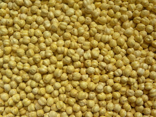 Yellow color whole roasted Chickpeas without skin