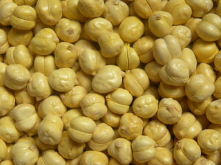 Yellow color whole roasted Chickpeas without skin