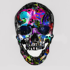 human skull and crossbones