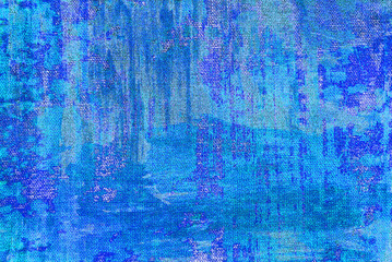 blue texture fabric with aging effect