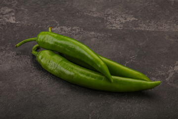 Ripe tasty spicy green pepper