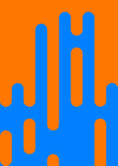 Azure color Abstract Rounded Color Lines halftone transition background illustration