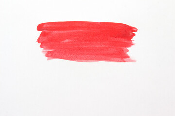 red paint on white
