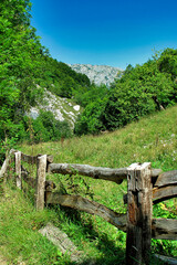 Fototapeta na wymiar Hills and Valleys Landscape, Redes Natural Park, Asturias, Spain, Europe