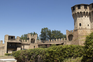 Obraz premium historic village on the mountain Gradara Pesaro Urbino