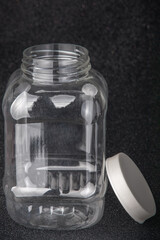 Plastic translucent beaches for drinks.