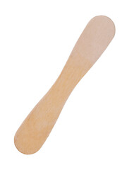 Wooden ice cream sticks isolated on white background