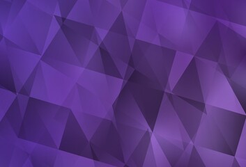Light Purple vector polygonal background.