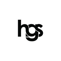 hgs letter original monogram logo design