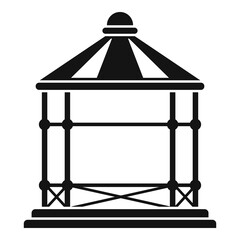 Structure gazebo icon. Simple illustration of structure gazebo vector icon for web design isolated on white background