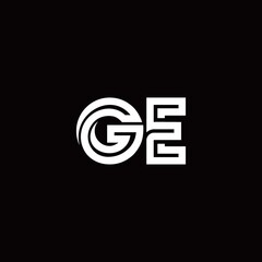GE monogram logo with abstract line