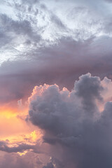 Fototapeta premium 入道雲・積乱雲・夏雲・夕焼け