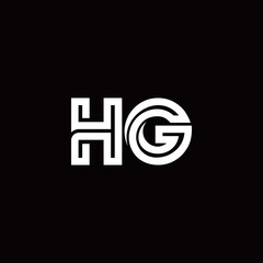 HG monogram logo with abstract line