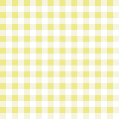 Yellow gingham check seamless pattern. Abstract geometric background for fabric, textile, wrapping paper, scrapbooking. Surface pattern design.