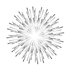 Obraz premium Halftone dots in circle form. Circular Music equalizer . Audio waves . Sound frequency . round logo . vector dotted frame . design element