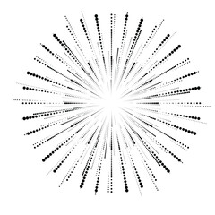 Obraz premium Halftone dots in circle form. Circular Music equalizer . Audio waves . Sound frequency . round logo . vector dotted frame . design element