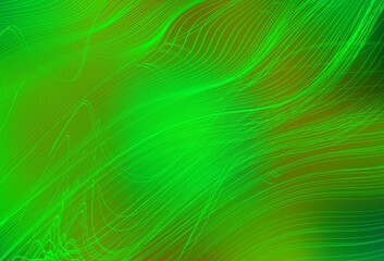 Light Green, Yellow vector blurred bright texture.