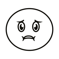 emoji face sickness line style icon